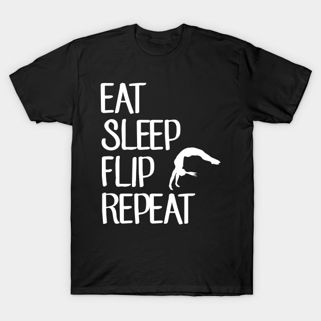 Eat sleep flip repeat T-Shirt by captainmood